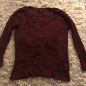 Burgundy sweater